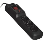 Activejet Combo 3Gn 3M black power strip with cord  elektrības pagarinātājs