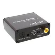 Adapter Av Inline Audio Cyfrowy-Analogowy Toslink  Rca Wejscie - Stereo 65002K adapteris