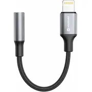 Adapteris Swissten Lightning Male - 3.5Mm Female Black 8595217488472  73502313 kabelis video audio