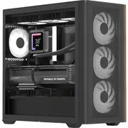 Aerocool Geh Mini D301A-G-Bk-V2 B/Wood/Micro-Atx  Accs Ma03043.11 Accs-Ma03043.11 Datora korpuss