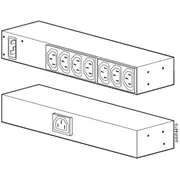 Apc Rack Pdu  Basic 0U/1U 120-240V/15A 220-240V/10A 8 C13 Ap6015A Ups aksesuāri