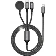 Awei kabel W23 3W1 usb-c/lightning/watch 100W/10W/2.5W czarny/czarny 6954284007542  Joinedit62603883