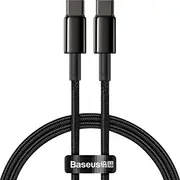 Baseus Tungsten Gold Cable Type-C to 100W 1M Black  Catwj 01 64393-Uniw 6953156232051 Usb kabelis