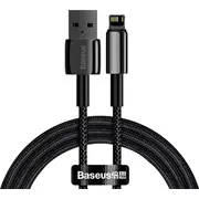 Baseus Tungsten Gold Cable Usb to iP 2.4A 1M Black  Calwj 01 68253-Uniw 6953156204959 kabelis