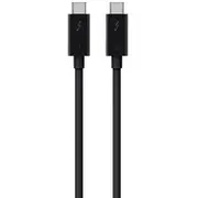 Belkin Thunderbolt 3 Cable 0 5M 40Gbit/S 100W sw F2Cd084Bt0.5Mbk  F2Cd084Bt0.8Mbk kabelis vads