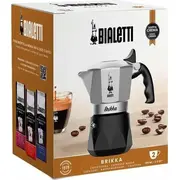 Bialetti Brikka Moka pot 0.1 L Black  Stainless steelEkspoz. 8006363040556 Box Kafijas automāts