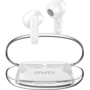 Bluetooth headphones 5.3 T85 Enc Tws white  Awe000174 austiņas