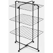 Brabantia Hangon Tower Drying Rack 23M Matt Black  8710755303982 Veļas žāvētājs
