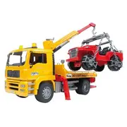 Bruder Man Tga tow truck with all-terrain vehicle  4001702027506 Br-02750 Br2750 Rotaļu auto un modeļi