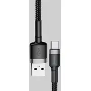 Cable Baseus cafule Camklf-Cg1 Usb M - Micro 2M grey and black color  Camklf Cg1 kabelis