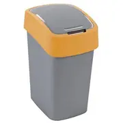 Curver Atkritumu spainis Flip Bin 50L sudraba/dzeltens 0802172535  3253922172097 Crv195023 Cur000174 atkritumu tvertne
