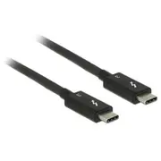 Delock 84844 Usb cable 0.5 m 3.2 Gen 2 3.1 C Black  kabelis