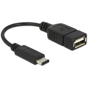Delock Adapter cable Usb Type-C  2.0 male type A female 15 cm black De 65579 adapteris