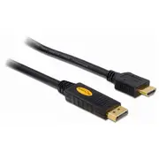 Delock cable Displayport M - Hdmi 3M gold  82435 karte