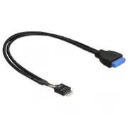 Delock Usb 2.0 Usb-Kabel 30Cm Sort  83095