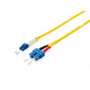 Equip Lwl Patchkabel St-St 10.00M Singlemode Duplex Os2 yel Polybeutel  252236 apgaismes ķermenis