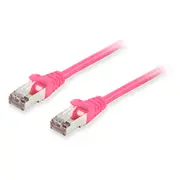 Equip Patchkabel Cat6A  S/Ftp 2Xrj45 25.00M pink Lszh Polybeutel 606913 tīkla kabelis