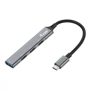 Equip Usb-Hub 4-Port 3.1/C-1X3.0/3X2.0  o.Netzteil grau 128961 Usb centrmezgli