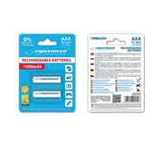 Esperanza Eza101W Rechargeable Batteries Ni-Mh Aaa 1000Mah 2Pcs. - White  5901299922507 Baterija