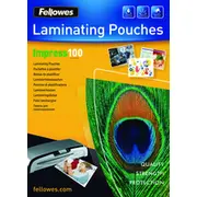 Fellowes Laminating Pouch 100  216X303 mm - A4 pcs 5351111 laminators