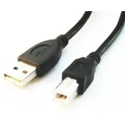 Gembird Usb 2.0 A- B 1 8M cable black color  Ccp Usb2 Ambm 6 Ccpusb2Ambm6 kabelis