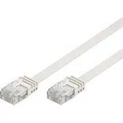 goobay Patch cable Cat6 U/Utp flat white 0 5M  95150 kabelis vads