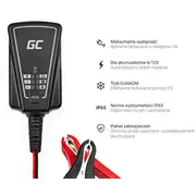 Green Cell Charger for accumulators 6V / 12V 1A  Acagm06
