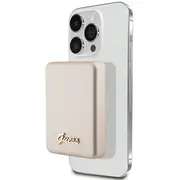 Guess Powerbank indukcyjny 15W Gupbm5Algsgd 5000Mah złotygold Magsafe Metal Script Logo  13295916 155213-Uniw 3666339172145 Gsm178289 Gue003266-0 mobilā uzlādes iekārta