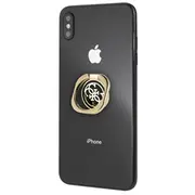 Guess Ring stand Gurseqgbk złoto-czarny gold  black 4G 3700740443583 51595-Uniw Gue000391 Gue370Gldblk maciņš apvalks mobilajam telefonam