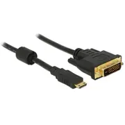 Hdmi Kabel Delock Mini C - Dvi241 St/St 1.00M  83582 kabelis video audio