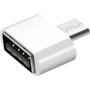 Hertz Ak53B microUSB Usb Adapter - White  5907621811990 2092-Uniw