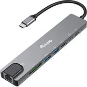 Hub Usb Equip Adapter Usb-C -Gt Hdmi.gbe.3Xusb3.2 Gen1.Sd/Tf.pd 100W 133497 4015867239735  Joinedit75068181