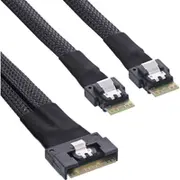 Inline Slim Sas Kabel  Sff-8654 8I zu 2X 4I 0 75M 75 m Gerade 24 Gbit/S 27649B