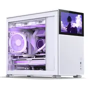 Jonsbo D31 Mesh Screen mATX Gehause  Tempered Glass - weis White Sc Datora korpuss