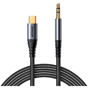 Kabel Joyroom Audio Transfer Series Sy-A07 mini jack 3 5 mm / Usb-C 1 2M - czarny  6956116773786