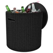 Keter Dārza galdiņš/uzglabāšanas kaste Cool Stool brūns 44 x 44Cm 29200045590  7290106923621 230904 mēbeles