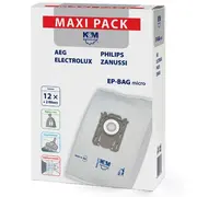 Km Maisi putekļu sūcējam Electrolux / Philips Ep-Bag 12Gb  5907804883431 Ep Bag Mx Micro 12 Maxi Fc8021 Fc802103 LtEpbagMx aksesuārs putekļsūcējam
