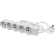 Legrand Helmo Przedluzacz standard 5X2PZ z przewodem 1.5M 3X1.0 mm2 bialy/jasnoszary 049480 Le-049480 3414971943827  Joinedit63754003