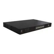 Levelone Switch 16X Fe Fgp-2031 2Xge 2Xgsfp 19 270W 16Xpoe  Fgp 2031 komutators
