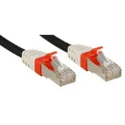 Lindy Patchkabel Cat6A Sstp / S/Ftp Pimf schwarz 7.50M 10G  45367 tīkla kabelis