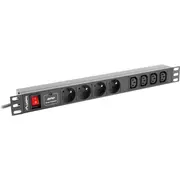 Listwa zasilajaca Lanberg Pdu-04E04I-0200-Iec-Bk 8 x Ute 2M kolor czarny  5901969414448
