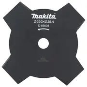 Makita - Motorsensen-Messer fur starkes Gras  trockenes 230 mm 4 Zahne Dur368Az Dur368Lz Dur369Az Ur2300 00883815 D 66008
