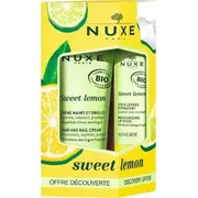 Nuxe Zestaw Sweet Lemon Krem do rak i paznokci  30Ml Pomadka ust 4G 3264680039508 Joinedit66794582