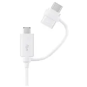 Samsung Combo Cable  Type-C MicrousbWhit Ep Dg930Dwegww 8806088571447 Usb kabelis