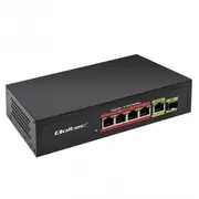 Switch niezarzadzalny Qoltec przelacznik sieciowy Fast Ethernet 4X Rj45 Poe 1X Uplink Sfp  65W 1000 Mb/S 52296 5901878522968 Joinedit72667667 komutators