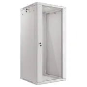 Szafa instalacyjna wisząca 19 27U 600X600Mm szara Drzwi szklane  5901969403329 Wf01-6627-10S