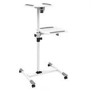 Techly Universal projector / notebook trolley with two shelves  white 8057685309593 Ica-Tb Tpm-6 Ica-Tb-Tpm-6 Tly309593 aksesuārs portatīvajiem datoriem