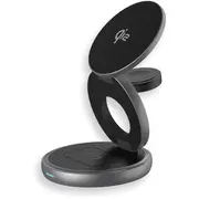 Twist 3-In-1  wireless Qi2 charging station for iPhone 15W Applewatch 2.5W amp Airpods 5W certified magnetic pads wi 27676 7640113438838 Joinedit72882213