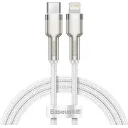 Usb-C cable to Lightning Baseus Cafule  White Power Delivery 20W 1M Catljk A02 Kbcacli201Wh Usb kabelis