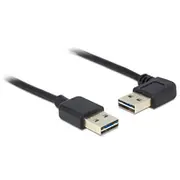 Usb Kabel Delock A - St/St 1.00M 90  sw Easy 83464 kabelis
